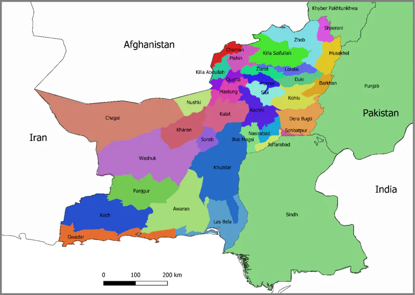 Balochistan Map - Current Affairs at Best IAS Coaching in Delhi